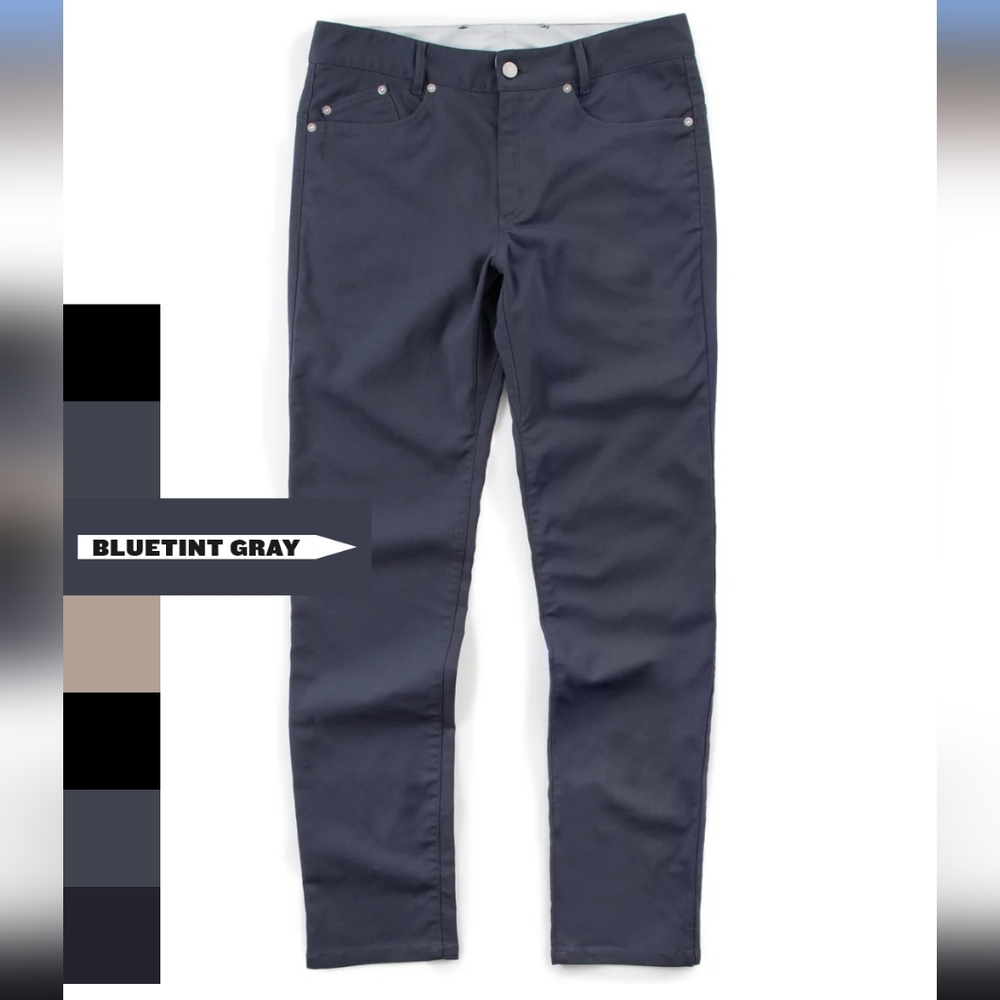 OUTLIER Men's Slim Dungarees Bluetint Gray Color Pants Size 34 LONG *NEVER WORN*